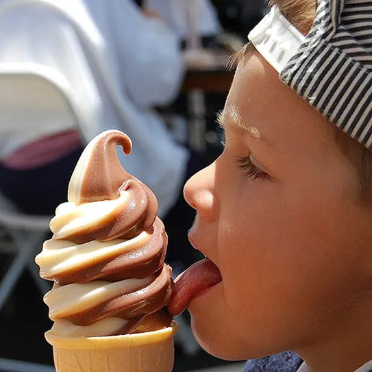 saliva for ice cream