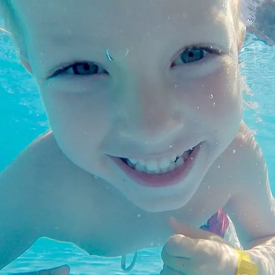 swimming-dental-health with baby