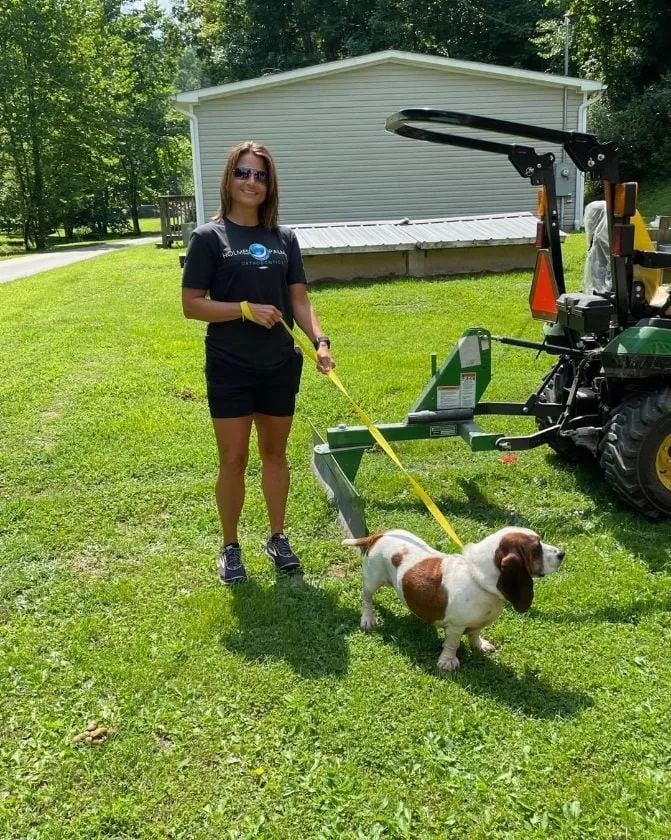 Outdoor with dog