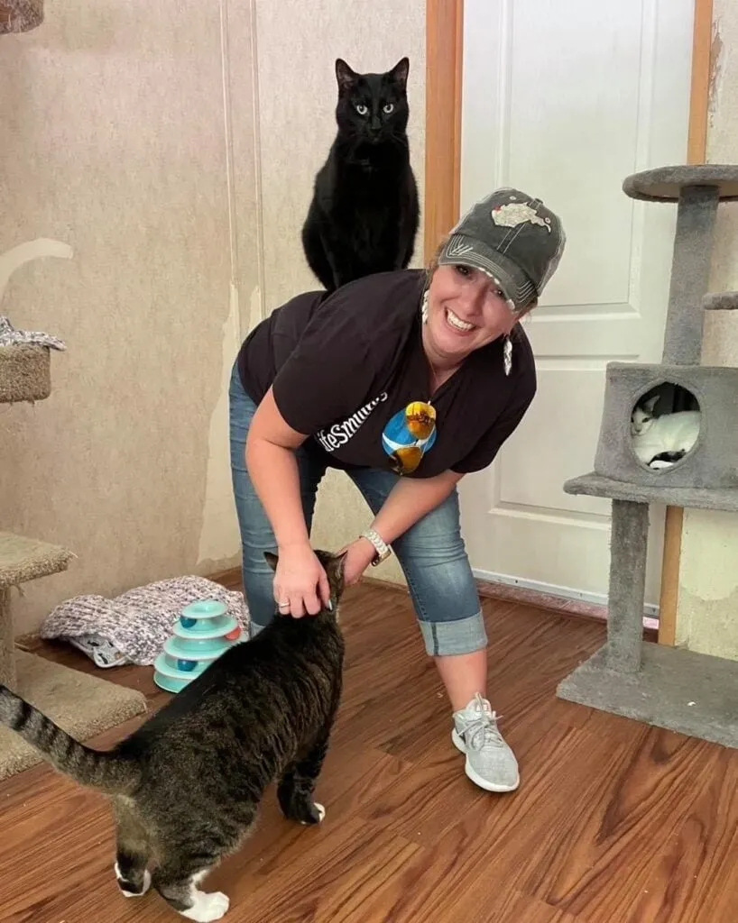 with animals