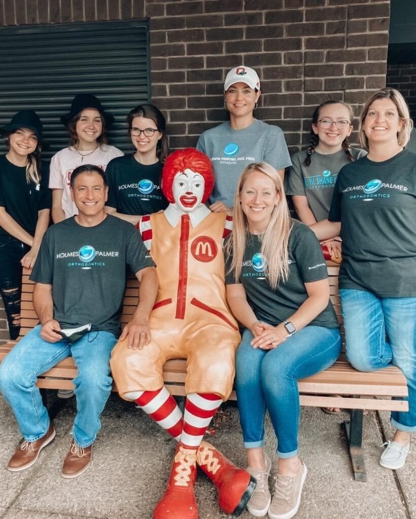 Holmes with McDonald